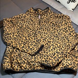 No Boundaries Leopard Print Pullover